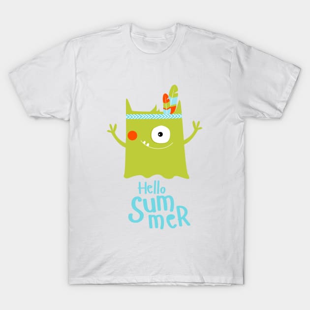 Funny Monster T-Shirt by olya_utchenko